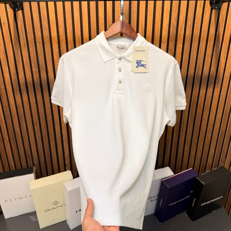 Burberry Polo Yaka Özel Düğme Tshirt