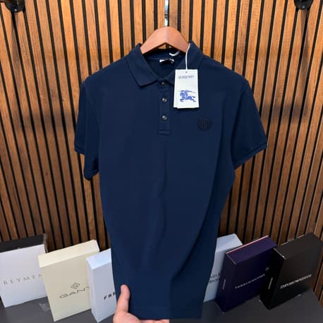 Burberry Polo Yaka Özel Düğme Tshirt